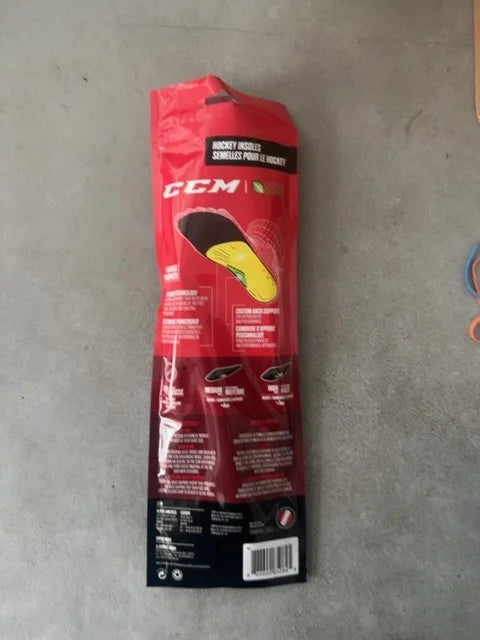 CCM Hockey Insoles with Custom Arch Support New Size 9-10.5 XL