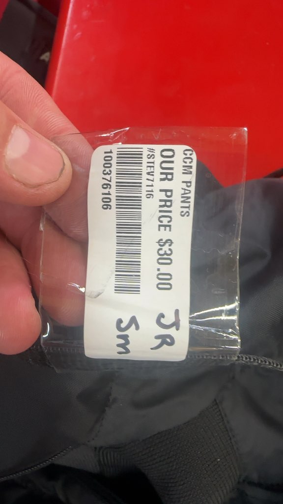 CCM Hockey Pants 2D Shield Junior Small Black Used
