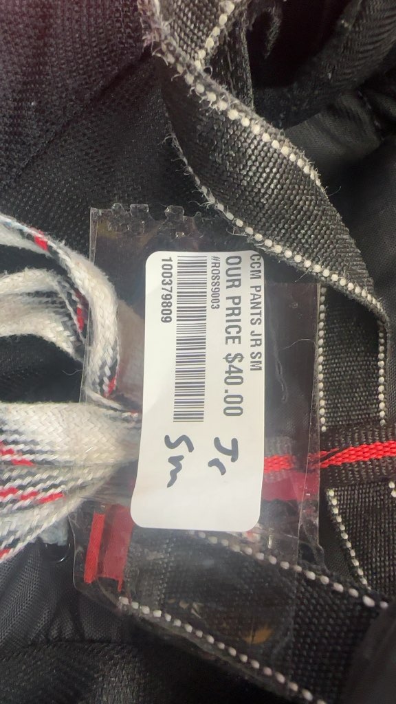 CCM Hockey Pants Vibe Junior Small Used