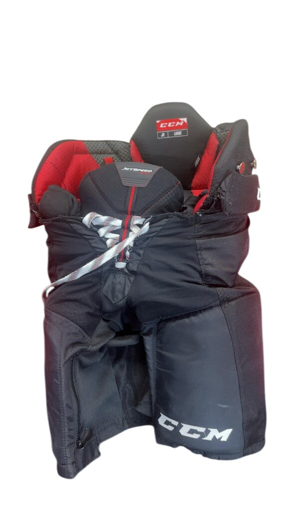 CCM JetSpeed FT1 Junior Hockey Pants Black Good Condition Size Large