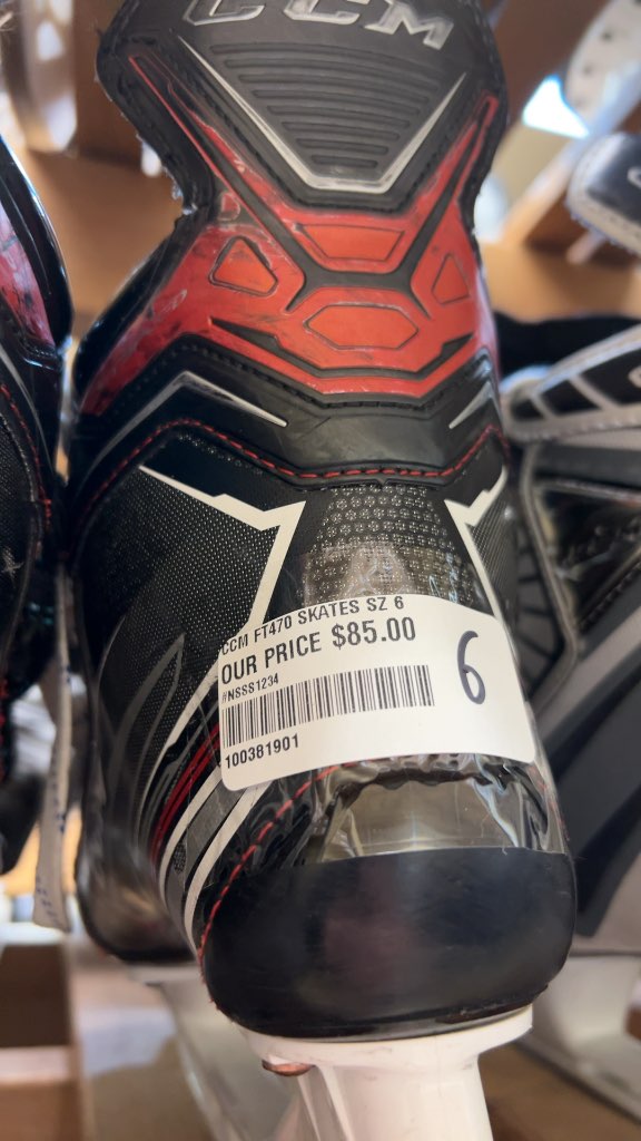 CCM JetSpeed FT470 Ice Hockey Skates Size 6