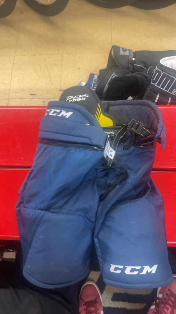 CCM Tacks 7092 Hockey Pants Navy Blue Junior Medium