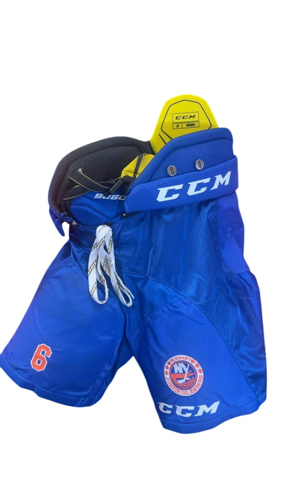 CCM Tacks 9060 Hockey Pants Burnaby Junior Islanders Used Junior Medium