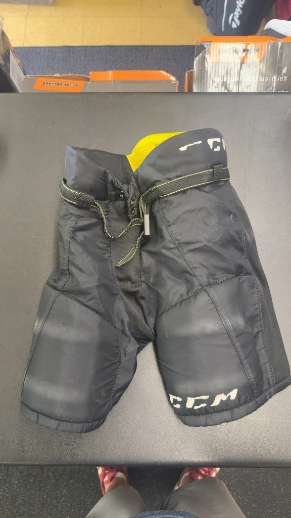 CCM Tacks Youth Hockey Pants Black Used Size Youth Medium