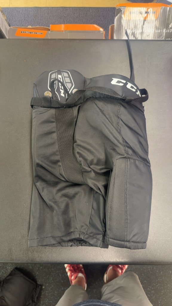 CCM Youth Hockey Pants Black Good Used Condition Size Small