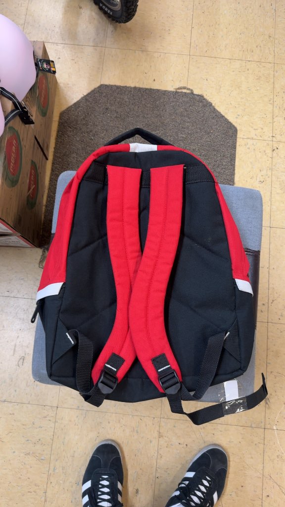 Chenson Backpack Red/White/Black Good Condition