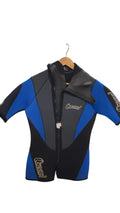 Cressi Shorty Wetsuit with Hood Blue/Black Excellent Condition Size 4/M