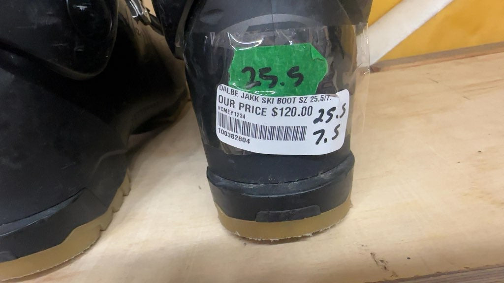 Dalbello Ski Boots Jakk Black Used Size 25.5