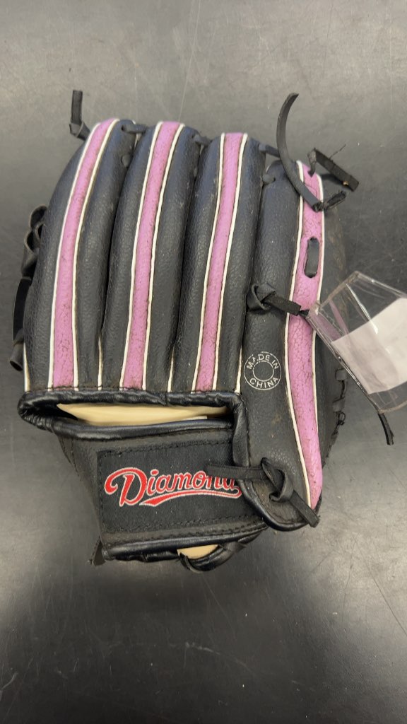 Diamond Baseball Glove 01222 B5 Black/Purple 9.5"