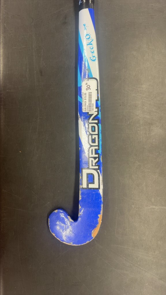 Dragon Gecko Field Hockey Stick Blue/White Used 30"