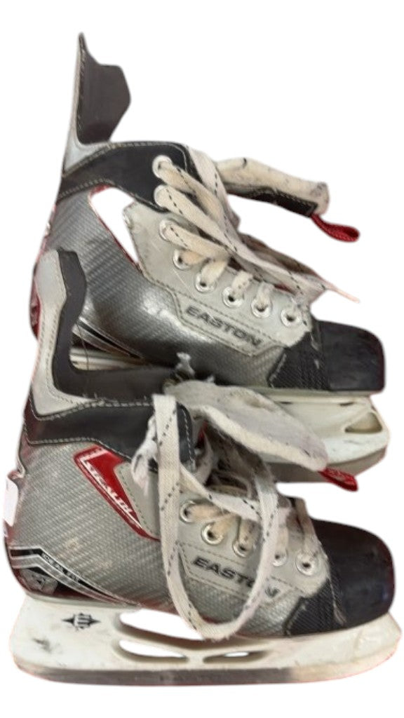 Easton Hockey Skates Stealth S1 Silver/Black Used Size 1.0