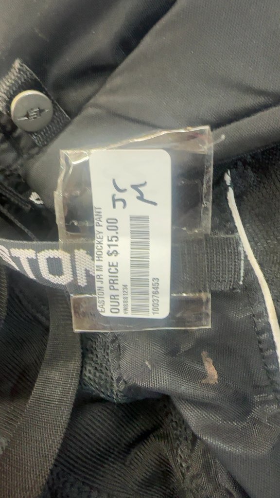Easton Stealth 777 Junior Hockey Pants Black Used Size M