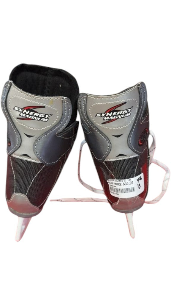 Easton Synergy Magnum Youth Hockey Skates Used Size 13Y
