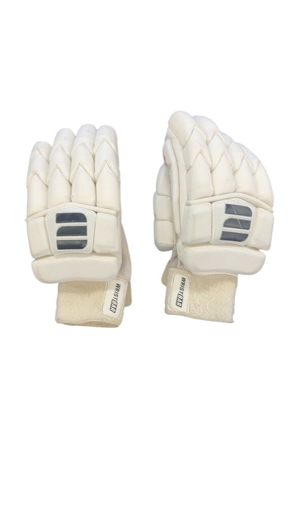 Edge Pro Line Cricket Batting Gloves White Used Adult