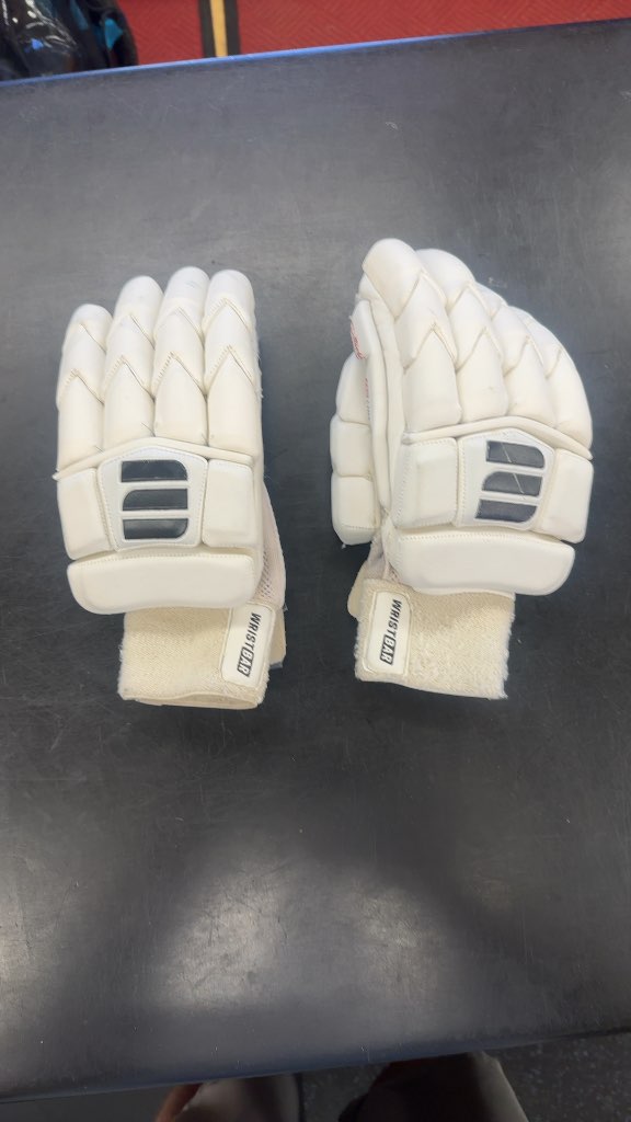 Edge Pro Line Cricket Batting Gloves White Used Adult
