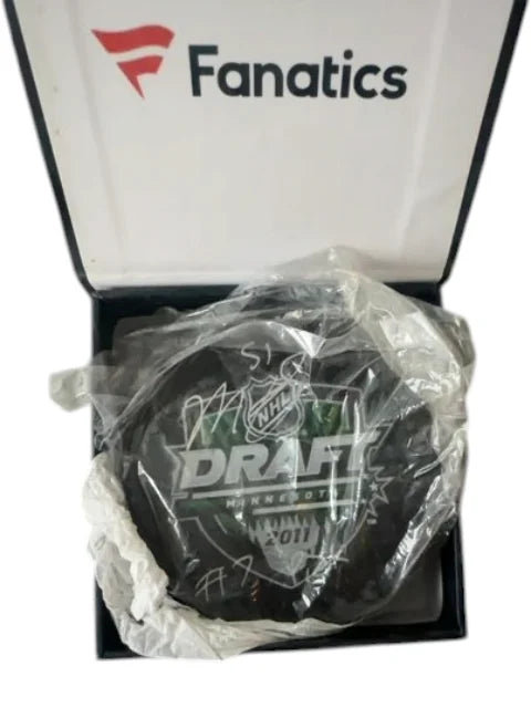 Mark Scheiflle Fanatics NHL 2011 Entry Draft Autographed Hockey Puck New in Box