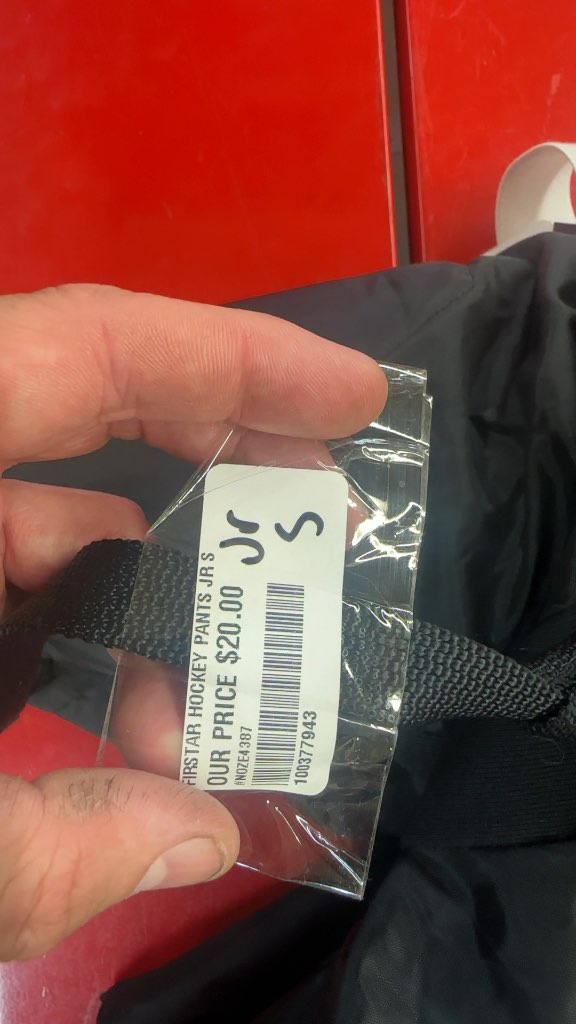 Firstar Junior Hockey Pants Black Used Junior Small with suspenders