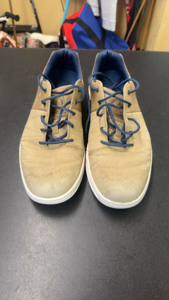 FootJoy Golf Shoes Contour Casual Tan/Blue Size 9.5