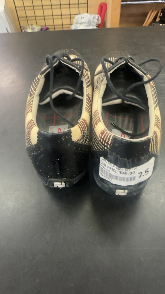 FootJoy Golf Shoes LoPro Collection Plaid Wingtip Good Condition 7.5W