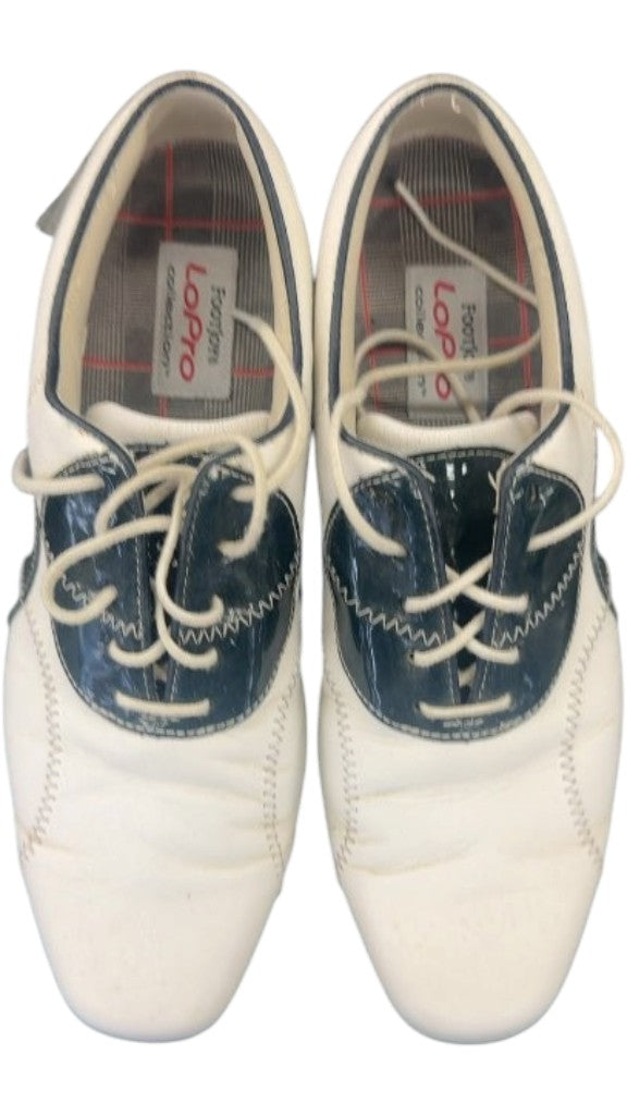 FootJoy Golf Shoes LoPro Collection White Navy 7.5W