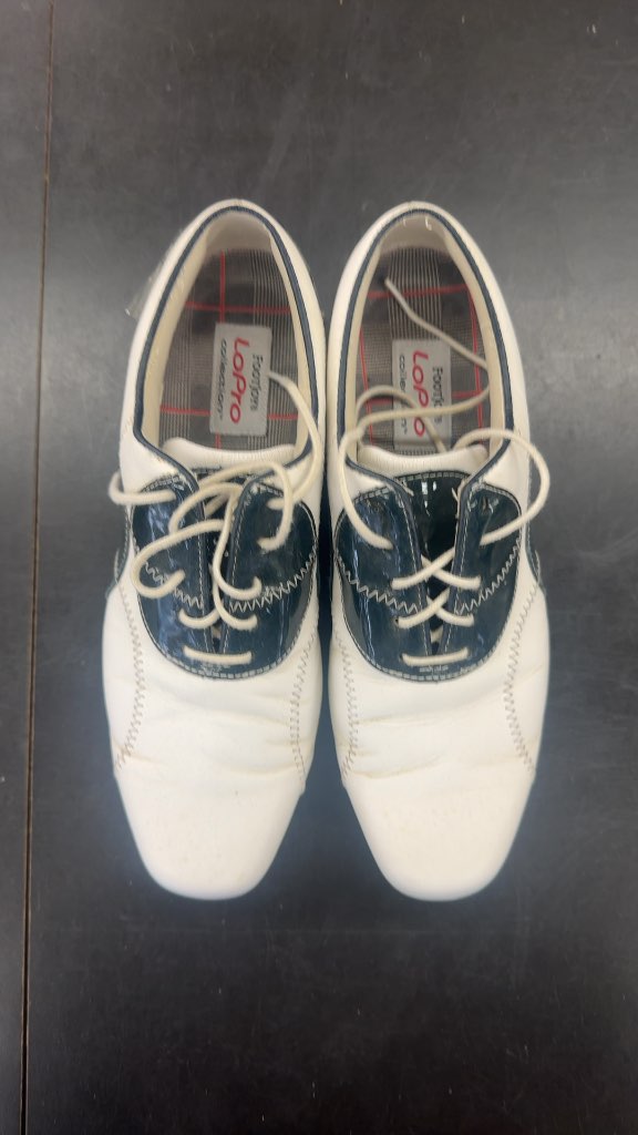 FootJoy Golf Shoes LoPro Collection White Navy 7.5W