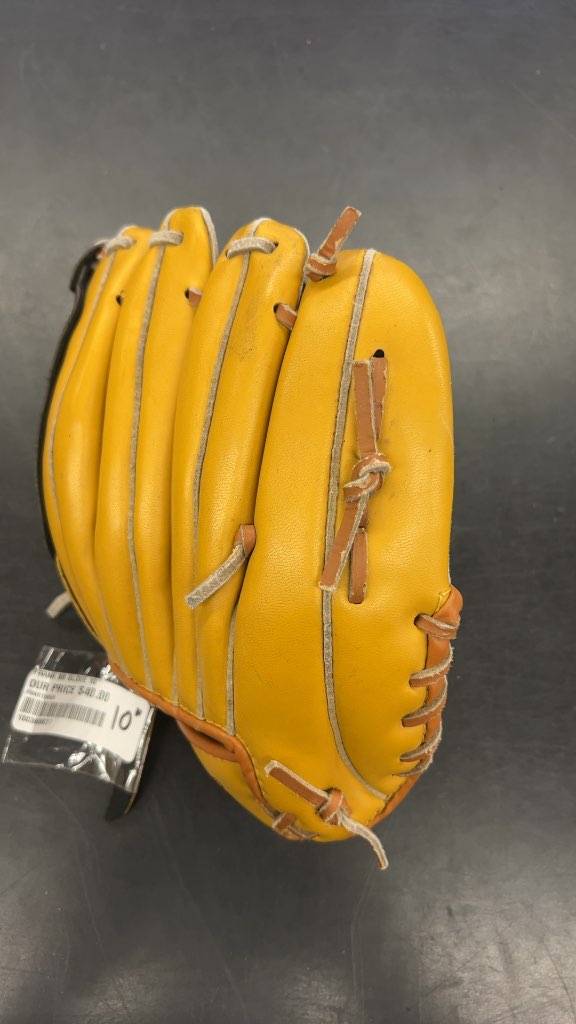 Franklin Baseball Glove Fieldmaster Series Yellow Good Condition 10"