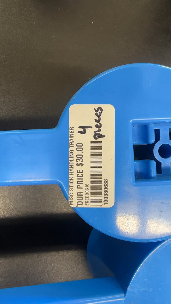 Generic Stick Handling Trainer 4-Piece Set Blue Good Condition