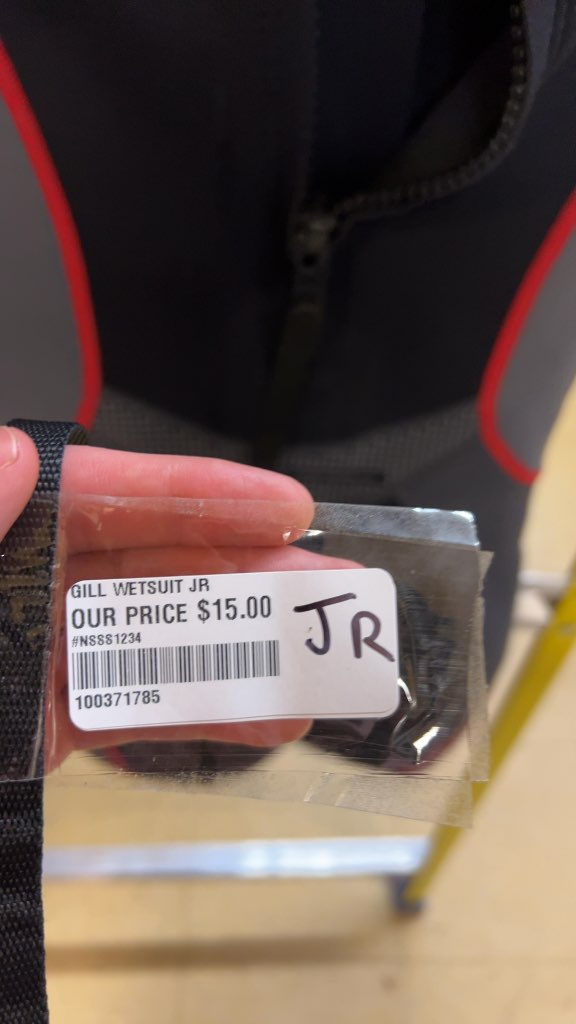 Gill Junior Shorty Wetsuit Black/Grey/Red Good Condition JR