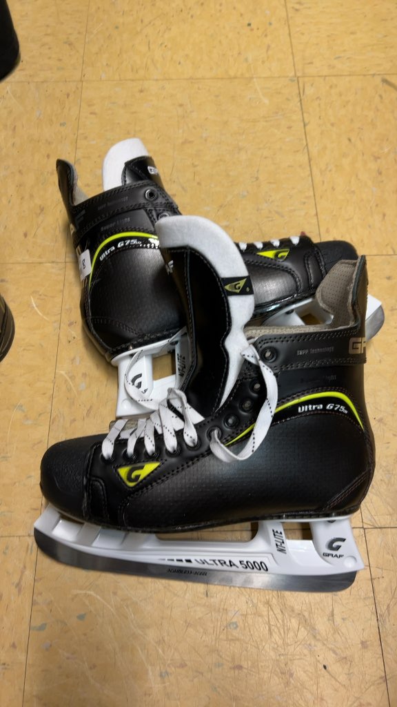 Graf Hockey Skates Ultra G75 SR Excellent Condition Size 8
