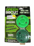 Green Biscuit Combo Pack - Original & Snipe Off-Ice Hockey Pucks