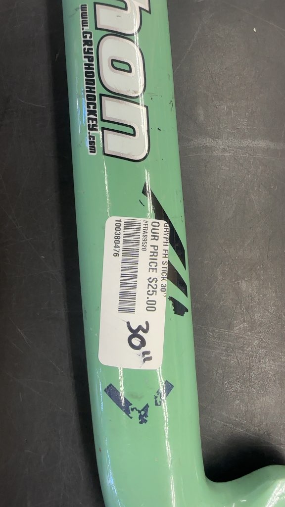 Gryphon Field Hockey Stick Cub Green Used 30"