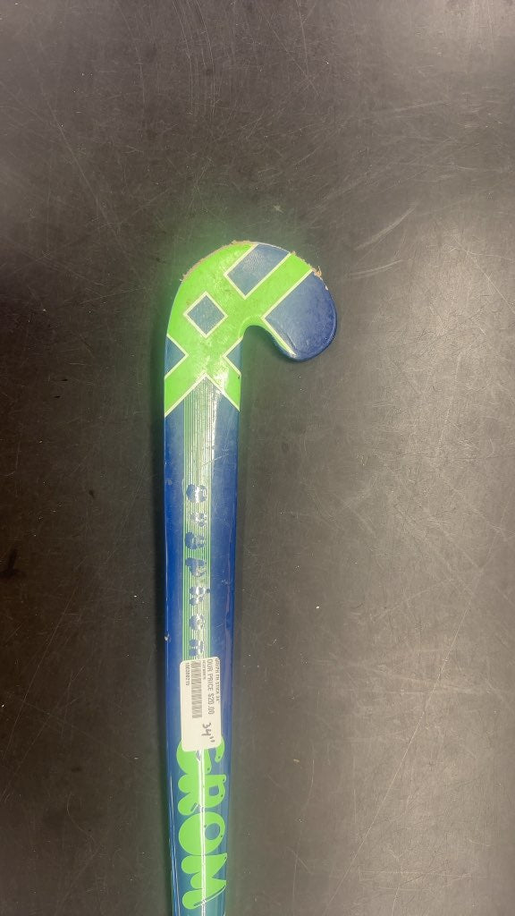 Gryphon Field Hockey Stick Grom Blue/Green Used 34"