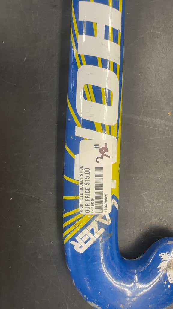 Gryphon Lazer Field Hockey Stick Blue/Yellow Used 30"
