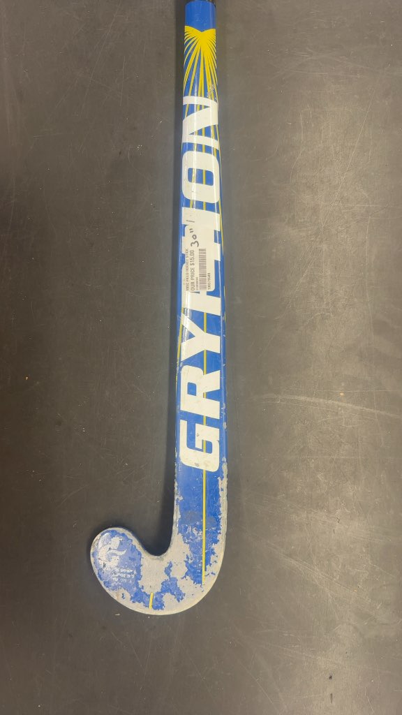 Gryphon Lazer Field Hockey Stick Blue/Yellow Used 30"