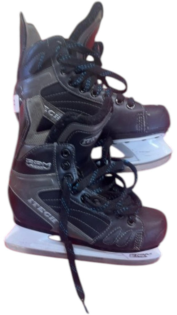Itech Hockey Skates RPM Black Used Size 2