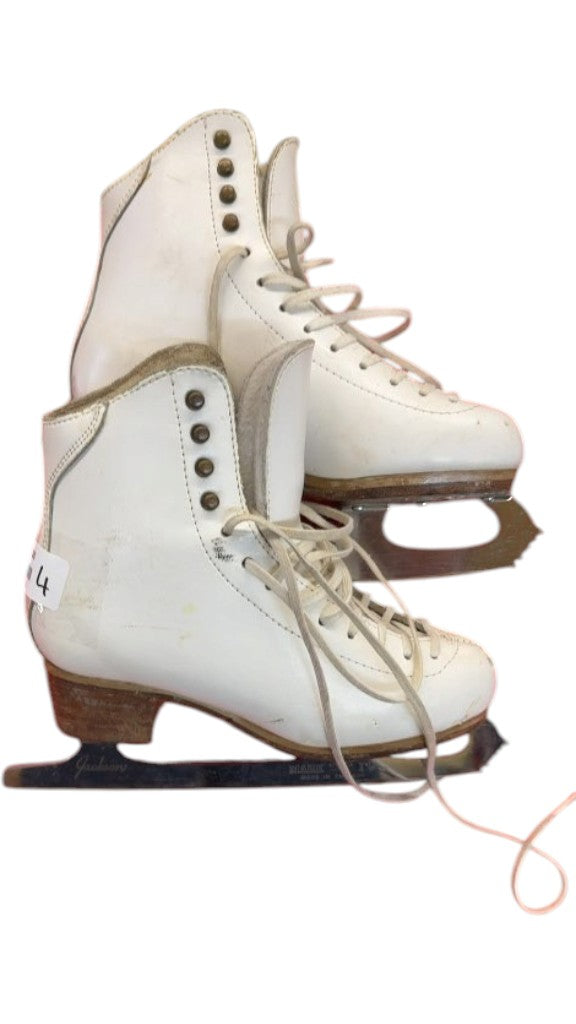 Jackson Figure Skates Mark IV White Used Size 4