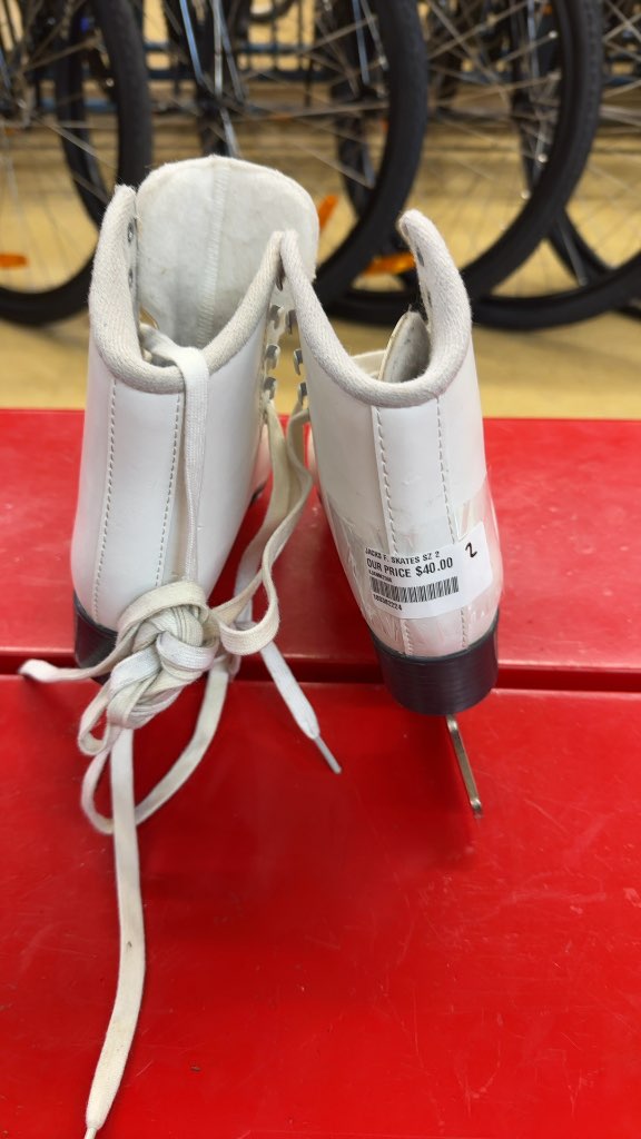 Jackson Glacier 350 Figure Skates White Used Size 2