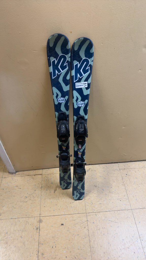 K2 Indy 100 Junior Skis Used 100cm