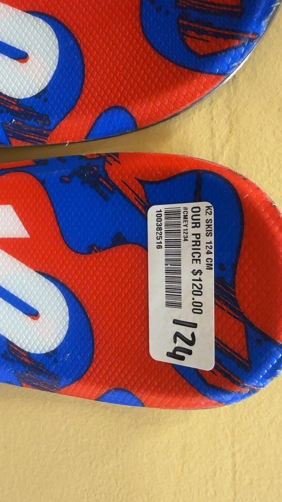 K2 Indy Junior Skis with Marker 4.5 Bindings Used 124cm