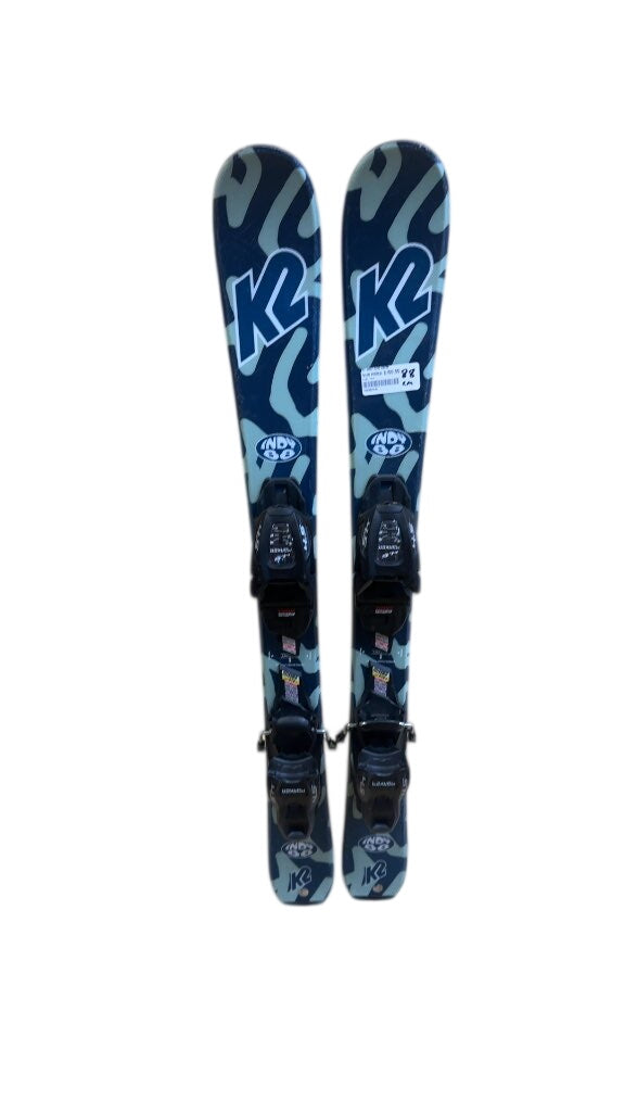 K2 Indy Junior Skis with Marker 4.5 Bindings Used 88cm