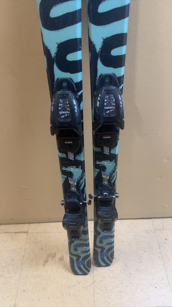K2 Indy Youth Skis with Marker 4.5 Bindings 124cm - Used