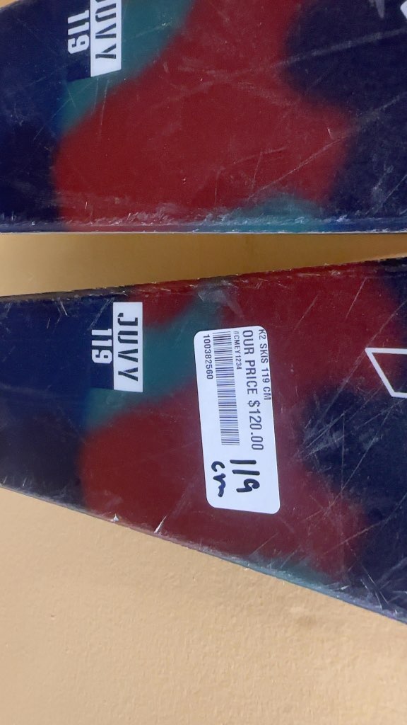 K2 Juvy Junior Skis with Marker Bindings Used 119cm