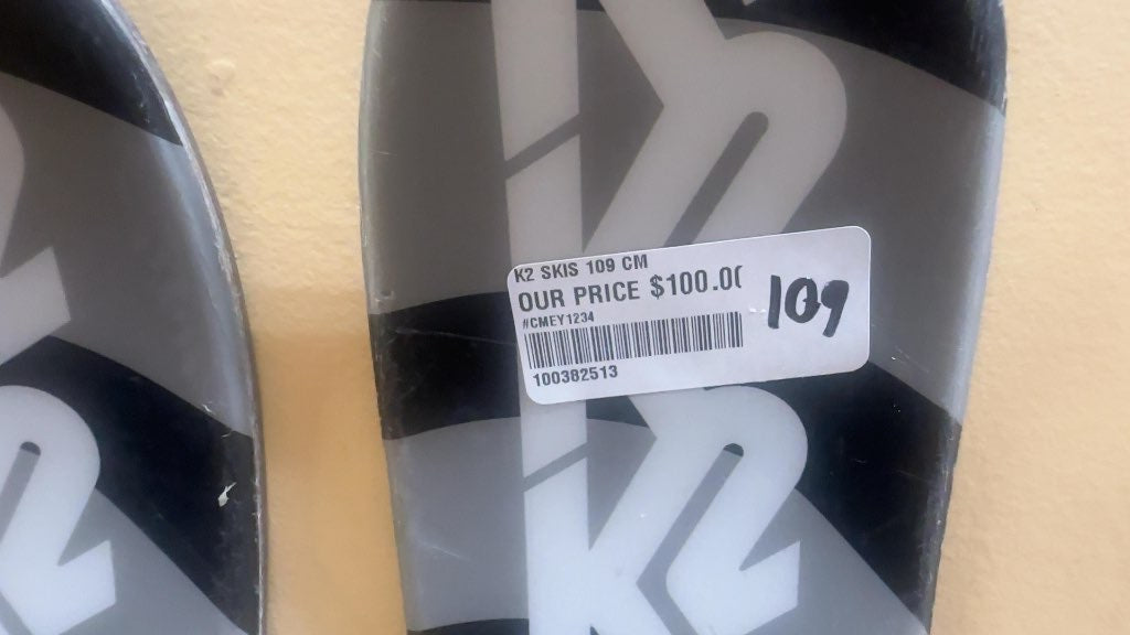 K2 Juvy Youth Skis with Marker 4.5 Bindings Used 109cm