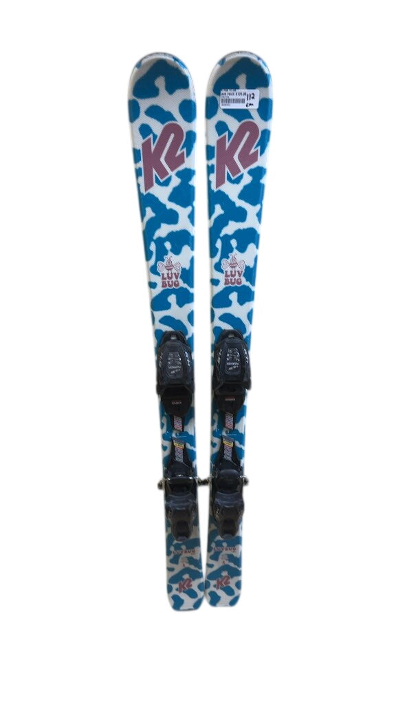 K2 Luv Bug Youth Skis 112 cm Used