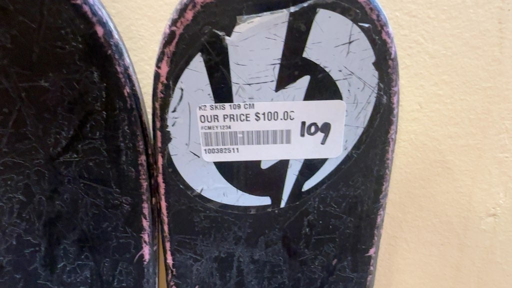 K2 Missy Youth Skis with Marker Bindings Used 109 cm