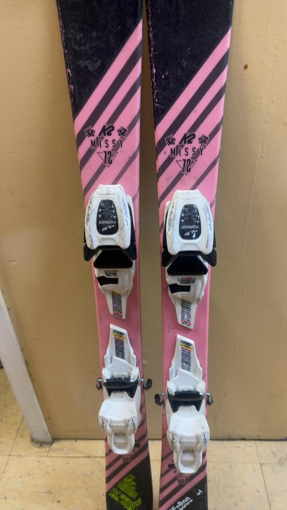 K2 Missy Youth Skis with Marker Bindings Used 109 cm
