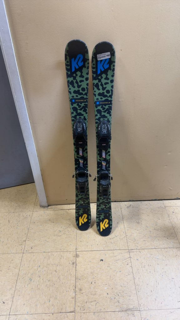 K2 Poacher Jr Skis with Marker 4.5 Bindings Used 109 cm