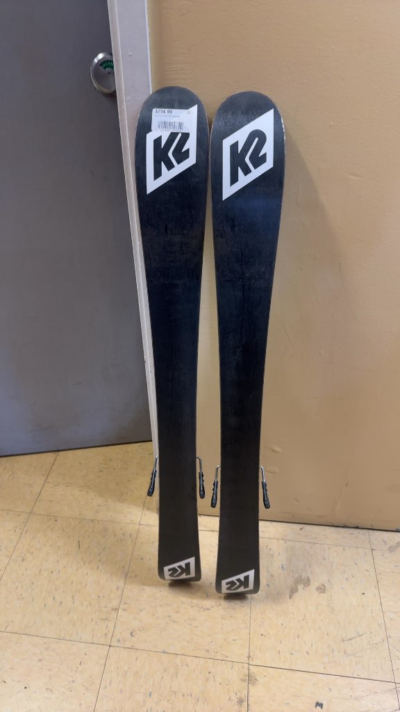K2 Poacher Jr Skis with Marker 4.5 Bindings Used 109 cm