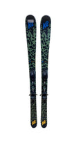K2 Poacher Jr Skis with Marker 7.0 Bindings Used 129cm some rougher edges on the right side of both skis