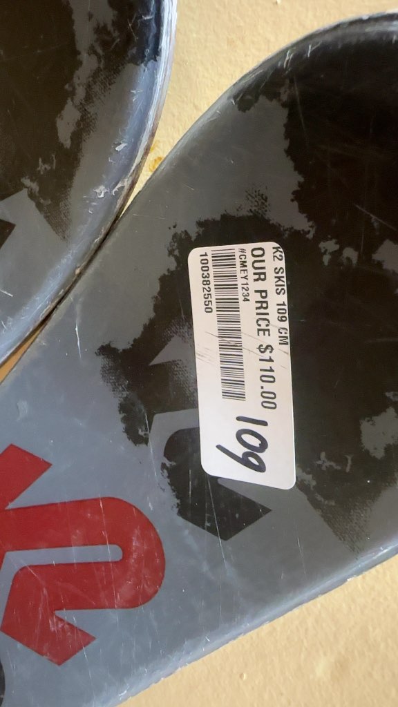 K2 Skis Dreamweaver Marker 4.5 Bindings Used 109 cm